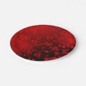 Assiettes En Carton Design en tôle rouge foncé (Angle)