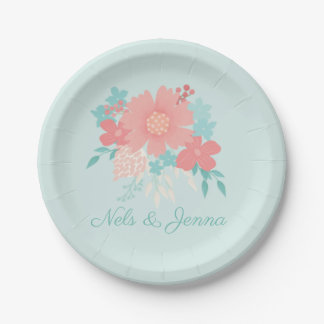 Assiettes En Carton Design floral tendance et magnifique