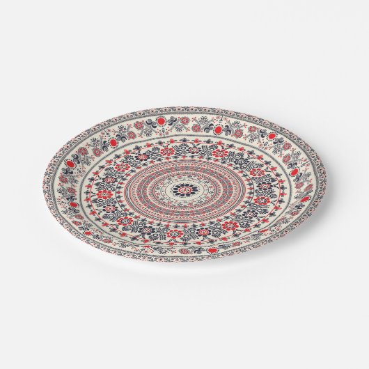 Assiettes En Carton Design hongrois (Angle)