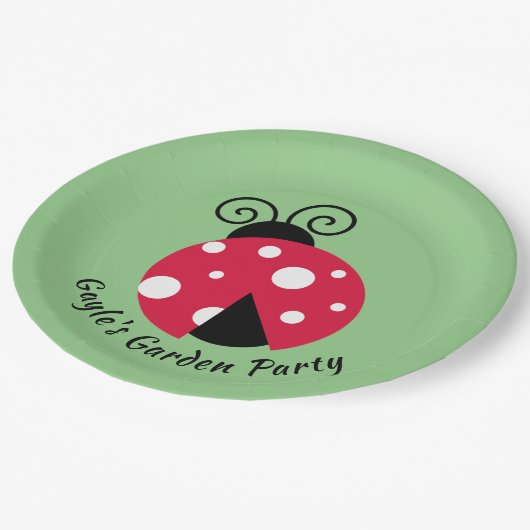 Assiettes En Carton Design Ladybug (Angle)