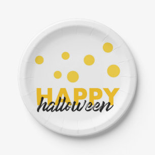 Assiettes En Carton Design moderne et ludique de Happy Halloween