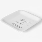Assiettes En Carton Design moderne Script minimal Genre Revevela Party (Angulaire)