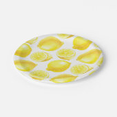 Assiettes En Carton Design motif citron (Angle)