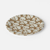 Assiettes En Carton Design Motif graphique crâne (Angle)