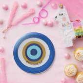 Assiettes En Carton Design oeil grec juste ajouter du texte (Fête)