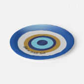 Assiettes En Carton Design oeil grec juste ajouter du texte (Angle)