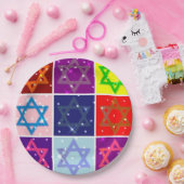 Assiettes En Carton Design Plaques en papier pour fêtes juives - Mogen (Fête)