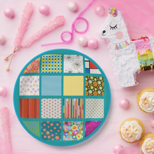 Assiettes En Carton Design rétro super réalisé dans une couette comme  (Fête)