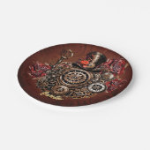 Assiettes En Carton Design Steampunk merveilleux (Angle)
