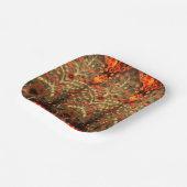 Assiettes En Carton Design textile indien antique (Angulaire)