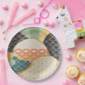 Assiettes En Carton Design traditionnel japonais coloré en céramique (Fête)