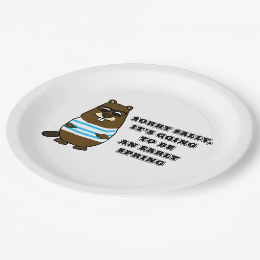 Assiettes En Carton Désolé Sally, début printemps (Angle)