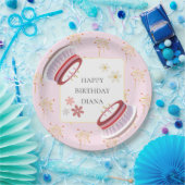 Assiettes En Carton Dessert 3D Couché Cute Fille d'artisanat Anniversa (Fête)