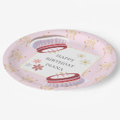 Assiettes En Carton Dessert 3D Couché Cute Fille d'artisanat Anniversa (Angle)