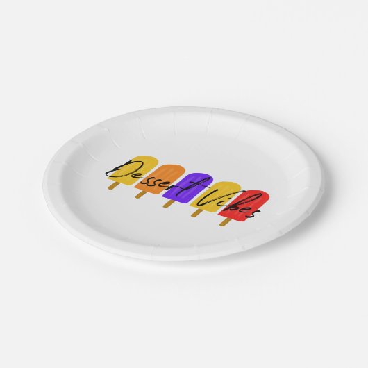 Assiettes En Carton Dessert Vibes Plaques de dessert et Bowles, jetabl (Angle)