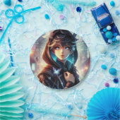 Assiettes En Carton Dessin animé amusant (Fête)