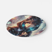 Assiettes En Carton Dessin animé amusant (Angle)