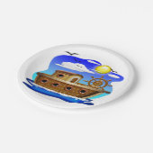 Assiettes En Carton Dessin de bateau de pêche (Angle)