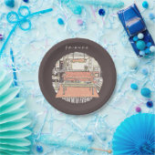 Assiettes En Carton Dessin de Chillin avec AMIS™ (Fête)