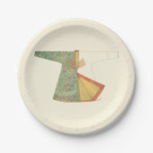 Assiettes En Carton Dessin de Kimono semi-fini (Devant)