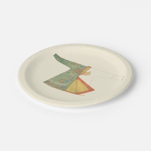 Assiettes En Carton Dessin de Kimono semi-fini (Angle)