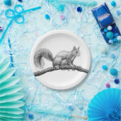 Assiettes En Carton Dessin d'écureuil (Fête)