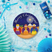 Assiettes En Carton Dessin des "Trois Rois" / "Trois Sages Hommes", (Fête)