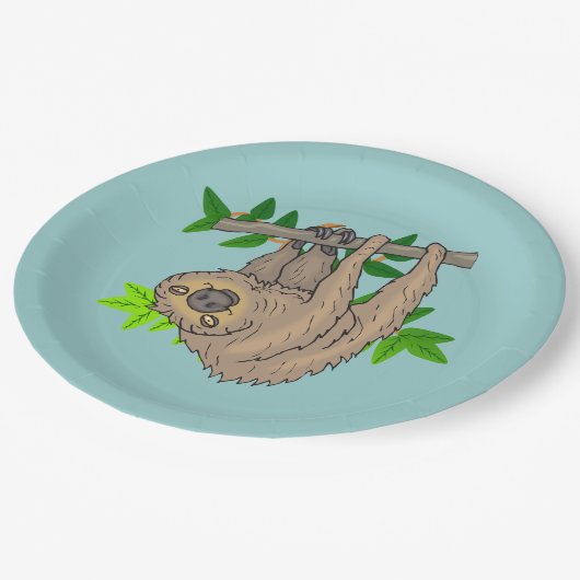 Assiettes En Carton Dessin d'une fentes penchée à l'envers (Angle)