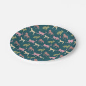 Assiettes En Carton Dessin Motif de couleur de chien Motif d'art anima (Angle)