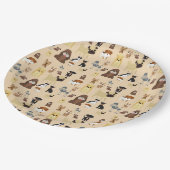 Assiettes En Carton dessin motif pour chien mignon pour amoureux de le (Angle)