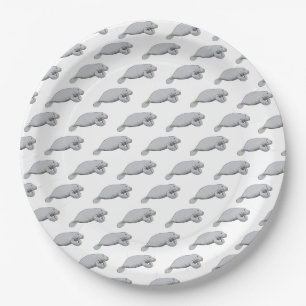 Assiettes En Carton Dessin vintage Manate