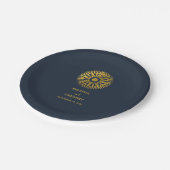 Assiettes En Carton Destination Mariage Passeport Compass Mariage Fave (Angle)