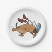 Assiettes En Carton Détecteur de chien avec verre grossissant (Devant)