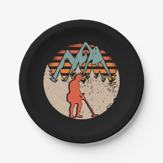 Assiettes En Carton Détecteur vintage de métal Sondeln (Devant)