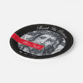 Assiettes En Carton Deuil avec Jésus Christ / Mémorial, Funérailles (Angle)