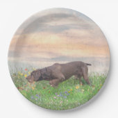 Assiettes En Carton Deutsch Drahthaar (Devant)