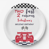 Assiettes En Carton Deux anniversaire de enfant rapide 2 curieux (Devant)