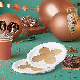 Assiettes En Carton Deux bandes