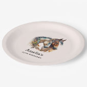 Assiettes En Carton Deux beaux chevaux Boho Occidental Anniversaire (Angle)