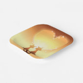 Assiettes En Carton Deux Chats En Plaques Papier Amoureux (Angulaire)