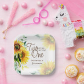 Assiettes En Carton Deux Deviendront Un Mariage Chrétien Des Fleurs De (Fête)