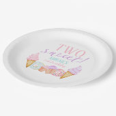 Assiettes En Carton Deux doux anniversaire (Angle)