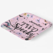 Assiettes En Carton DEUX Éffrayant mignonne Fantôme rose Halloween 2e  (Angulaire)