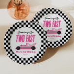 Assiettes En Carton Deux Fast Pink Race Car 2e fête d'anniversaire<br><div class="desc">C'est deux Fast Pink Race Car 2nd Birthday Party Paper Plates!</div>