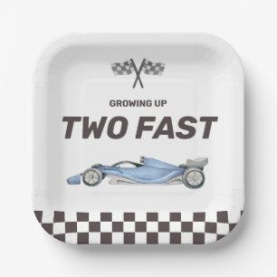 Assiettes En Carton Deux Fast Race Car 2nd Boy's Birthday Party