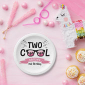 Assiettes En Carton Deux filles Cool 2e anniversaire (Fête)