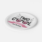 Assiettes En Carton Deux filles Cool 2e anniversaire (Angle)