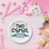 Assiettes En Carton Deux garçons Cool 2e anniversaire (Fête)