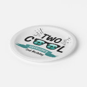 Assiettes En Carton Deux garçons Cool 2e anniversaire (Angle)