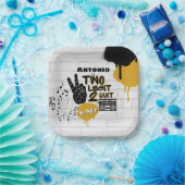 Assiettes En Carton Deux Legit 2 Quit| Retro 2nd Birthday Hip hop (Fête)